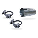 Kit Emenda Luva Adaptação Escapamento Tubo 2 Pol 50 8 Mm
