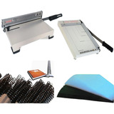 Kit Encadernadora Guilhotina 200 Insumo 12x S juro Compare 