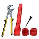 Kit Encanador Alicate Bomba D Agua 10 Chave Multifuncional Torneira Pia Profissional