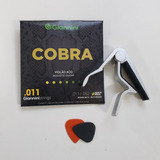 Kit Encordoamento Corda Cobra 011 Violão