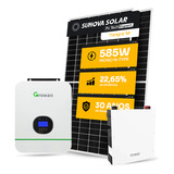 Kit Energia Solar 4 Placa Inversor Off Grid Bateria Litio