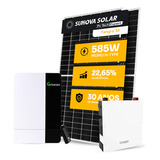 Kit Energia Solar 8 Placa Inversor Off Grid Bateria Litio