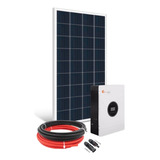 Kit Energia Solar Off Grid Placa 160w Inversor Hibrido 1000w