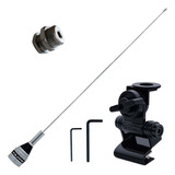 Kit Enfeite Antena Vhf Suporte Porta Mala Parafuso Fixar