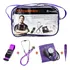 Kit Enfermagem Acadêmico Esfigmomanômetro Rappaport Garrote Cor Lilás   Roxo