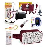 Kit Enfermagem Aparelho Estetoscópio Premium Coloridos