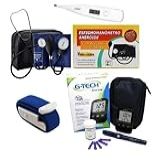 Kit Enfermagem Aparelho Medidor Glicose Completo Premium