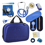Kit Enfermagem Aparelho Pressao Esfigmo Completo Maleta