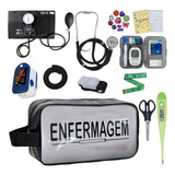Kit Enfermagem Aparelho Pressao Esteto Med Glicose Completo