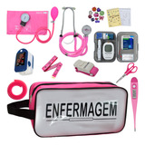 Kit Enfermagem Aparelho Pressao Esteto Med Glicose Completo