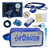 Kit Enfermagem Aparelho Pressao Estetoscopio Rappaport Duplo
