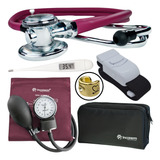 Kit Enfermagem Aparelho Pressão Garrote Estetoscopio Esfigmo