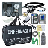 Kit Enfermagem Aparelho Pressao Medidor Glicose Esteto Multi