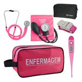 Kit Enfermagem Basico Top Aparelho Pressao Esteto Promocao