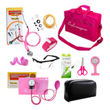 Kit Enfermagem Estetoscópio Duplo Novo 7 Itens