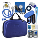 Kit Enfermagem Maleta Completo Super Luxo Monitor Glicose