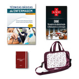 Kit Enfermagem Tecnicas Basicas Ame Dicionario De Medicamentos Sanar Note Enfermagem Brinde Bolsa Estágio Tiracolo