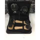 Kit Engraxar Lustrar Sapatos Sapatilhas Com Estojo De Viagem