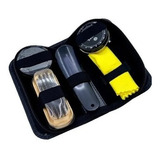Kit Engraxar Sapatos Sapatilhas Bolsas Com Estojo Viagem