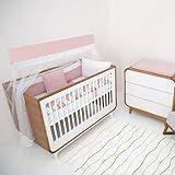 Kit Entre Mães Sonhar Rose Completo 9 Peças 100 Algodão Luxo Baby Home Menina Menino