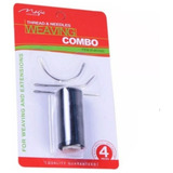 Kit Entrelace Mega hair 3 Agulhas 1 Linha Costura Preta