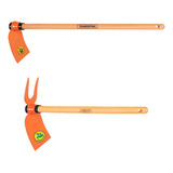 Kit Enxadinha   Sancho Duas Pontas C cabo 60cm Para Jardim