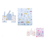 Kit Enxoval Bebê 4 Peças Toalha Malha Forro Fralda Pano Boca