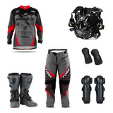 Kit Equipamento 6 Itens Piloto Enduro