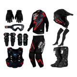 Kit Equipamento Trilha Motocross Asw Protork