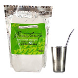 Kit Erva Mate Constança Copo Inox 200ml Bomba De Ferro