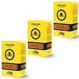 Kit Erva Mate Yerba Mate Canarias 3 Kg Tradicional