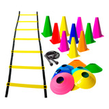 Kit Escada Natural Fitness Agilidade Treinamento Funcional 5 Metros Eva