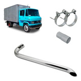Kit Escapamento Cromado Bepo Caminhão Mb 608 3 Polegadas