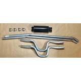 Kit Escapamento Opala 4cc 4x2 6cc 6x2 Tubo curva abafador