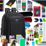 Kit Escolar Completo 45 Itens Mochila