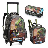 Kit Escolar Mochila Rodinha