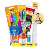 Kit Escolar Voltas Aulas 21 Itens Ensino Médio E Fundamental