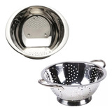 Kit Escorredor De Arroz E Escorredor Grande 28cm Macarrão