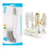 Kit Escorredor Escova De Limpar Mamadeira E Utensílios