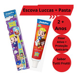 Kit Escova C Protetor Cerda pasta C Flúor 50g Luccas Neto