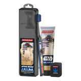 Kit Escova De Dente Fio E Gel Dental Star Wars Dentalclean