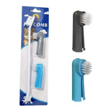 Kit Escova De Dentes Para Cachorro E Dedal Pet