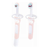 Kit Escova Dental Baby Treinamento Learn To Brush Rosa Mam