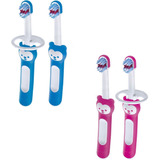 Kit Escova Dental Bebê Mam Baby s Brush 6 Meses 2 Unidades