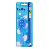 Kit Escova E Pente Ocean Lolly Cerdas Macia Cor Azul claro