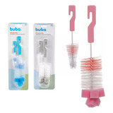 Kit Escova Para Mamadeira Limpador Com Esponja Limpeza Buba