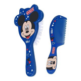 Kit Escova Pente Infantil De Cabelo Mickey Minnie Lillo