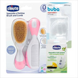 Kit Escova Pente Rosa Repelente Eletrônico Aspirador Nas