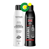 Kit Escova Progressiva London Black Versus 2x1000ml