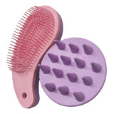 Kit Escova Tratamento De Cabelo Anti Quebra E Massageador
